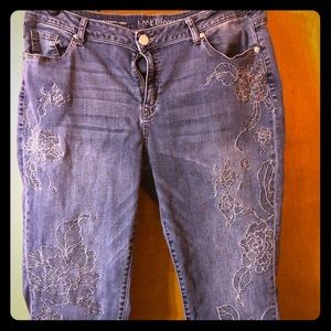 Lane Bryant floral Capri